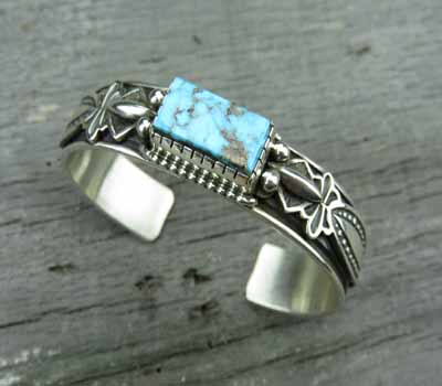 Navajo Sterling Cuff Bracelet - Albert Jake